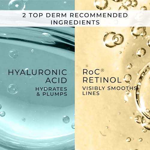 RoC Retinol Correxion Max Hydration Anti-Aging Daily Face Moisturizer with Hyaluronic Acid, Fragrance-Free, Oil Free Skin Care, 1.7 Ounces (Packaging May Vary)