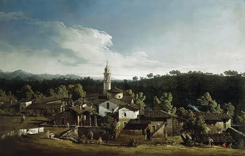 Affiche Décorative Graffiti Bernardo Bellotto Peinture d'Art au Design Épuré