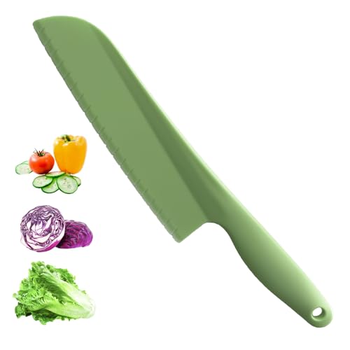 Comparison: Best Knife For Cutting Lettuce 2 PALAKATE Lettuce Knife, 11 inch Nylon knife, Plastic Lettuce Knife to Prevent Browning, Dishwasher Safe (1, Green)