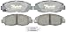Raybestos ATD465AC Advanced Technology Ceramic Disc Brake Pad Set