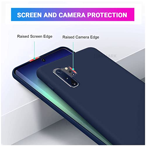 Image of LIRAMARK Liquid Silicone Soft Back Cover Case for Samsung Galaxy Note 10 Plus /Note 10+ (Blue)