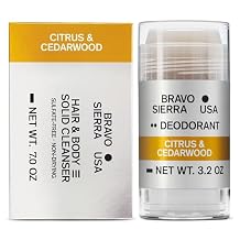 Bravo Sierra Aluminum-Free Deodorant & All-In-One Shampoo and Soap Bar Bundle