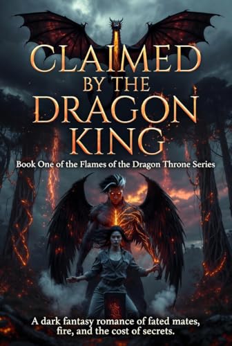 Claimed by the Dragon King : A Dark Dragon Shifter Romance (Flames of the Dragon Throne Book 1)