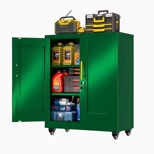 Metal Storage Cabinet with Wheels