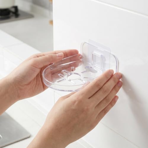 Soporte para cámara sin taladro de gran resistencia en material PC transparente, 10 uds 5