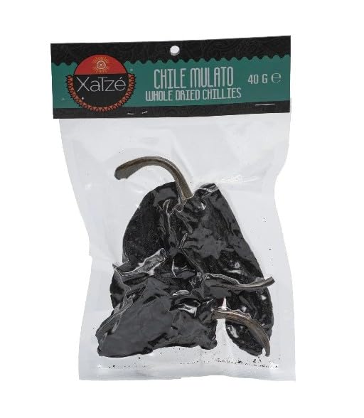 Mulato Chili getrocknet – 40g – Mild & aromatisch mit fruchtig-schokoladiger Note – Für Mole, Saucen & Eintöpfe – Ideal für mexikanische Küche