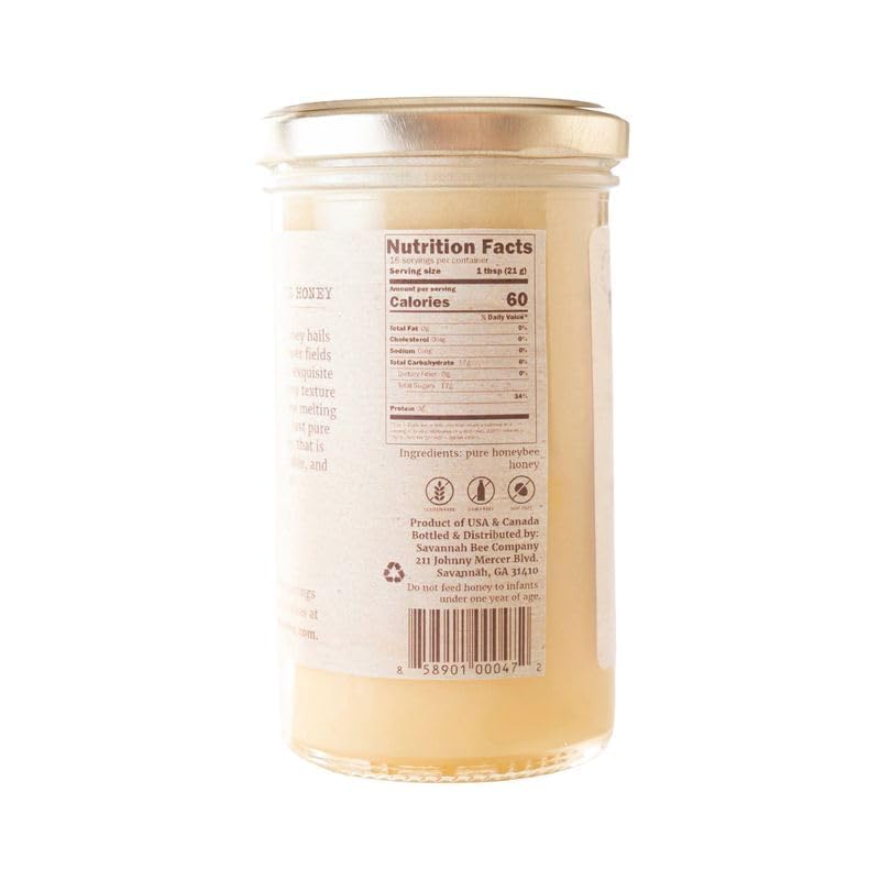 Savannah Bee Company Whipped Honey, Winter White, Wildflower, 3 oz image 5