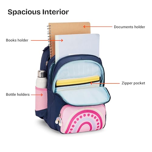 Image of Nasher Miles Polyester Backpack | Ideal for Preschool, Kindergarten, College, School, Office& Travel | Toddler, Girls, Boys, Men, Women