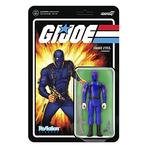 Super7 G.I. Joe ReAction Snake Eyes Figure Cover