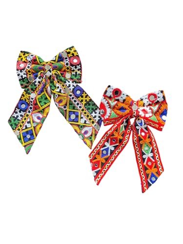 Trend By Kimaayra Navratri Special Hair Bow, Hair Clips for Women, Girls, dandiya hair bow Combo of 2 Hair Bows (Garba Glam Combo) (B0DJ7DCKK9) Amazon Price History, Amazon Price Tracker