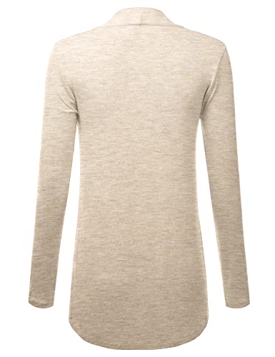 Image of LALABEE Women's Draped Open-Front Long Sleeve Light Weight Cardigan (S~3XL)