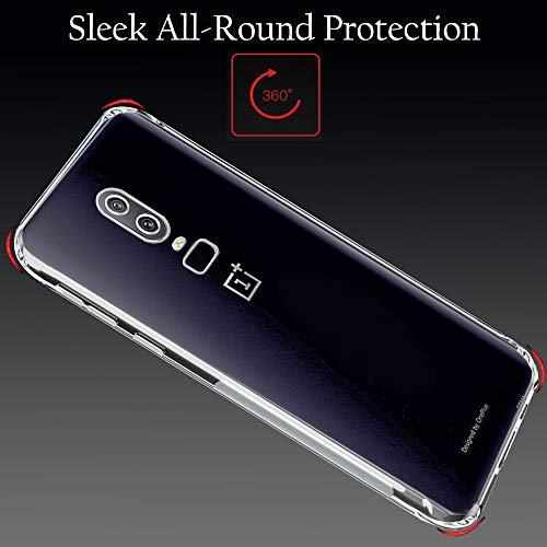 Image of TheGiftKart Back Cover for OnePlus 6 (TPU, Silicone | Transparent)