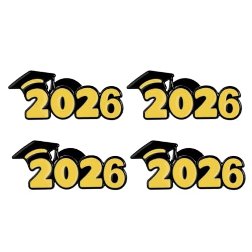 Image of 2026 Graduation Brooch Pin Graduation Cap Enamel Badges Class of 2026 Last Day of School Teacher Students Accessories