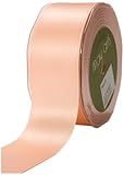 May Arts 1-1/2-Inch Wide Ribbon, Peach Satin