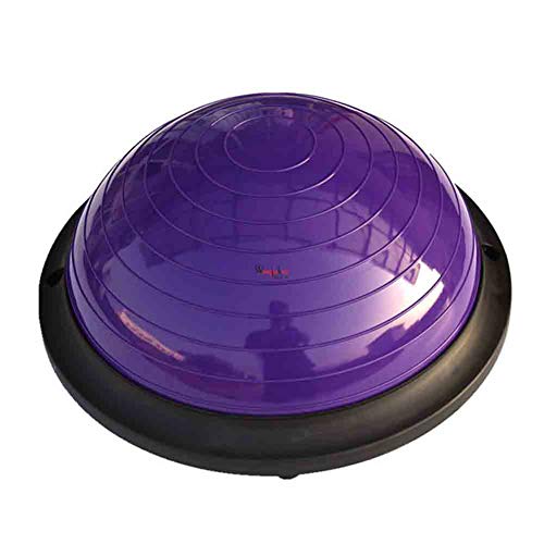 Semicircle Balance Ball,Verdickte Explosionsgeschützte Yoga Ball Beam Fitness Ball Rehabilitation Training Home Hemisphäre(Lila)