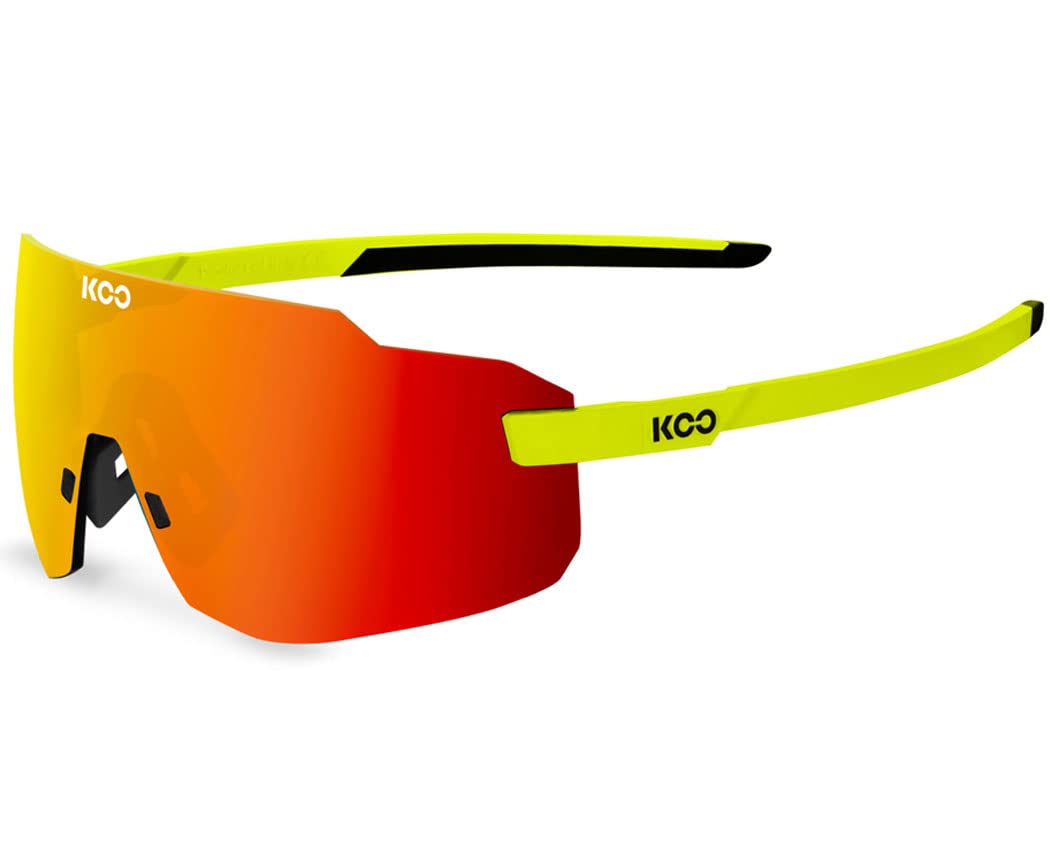 KOOSupernova - Yellow Flou Frame Red Mirror Lenses - Unisex Sunglasses (OEY00007.902)
