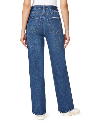 kensie Jeans for Women The Izzy High Rise Relaxed Straight 31-Inch Inseam, Sizes 0-124