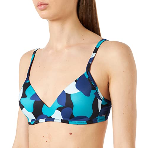 sloggi Shore, Flower Horn P, Bikini Acolchado, Mujer, Multicolor (Blue - Dark Combination), M plus