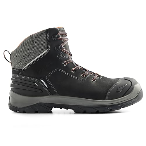 BLÅKLÄDER 2259 Elite 6" Safety Boot – Full-Grain Leather, Composite Toe, Waterproof, Electrical Hazard Protection, Slip Resistant Outsole, Puncture Protection,2