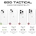 EGO TACTICAL UAG Urban Armor Gear Civilian LT case Compatible with MagSafe iPhone 13, 14 &15 Limited Edition Print - Blaze Orange Topography