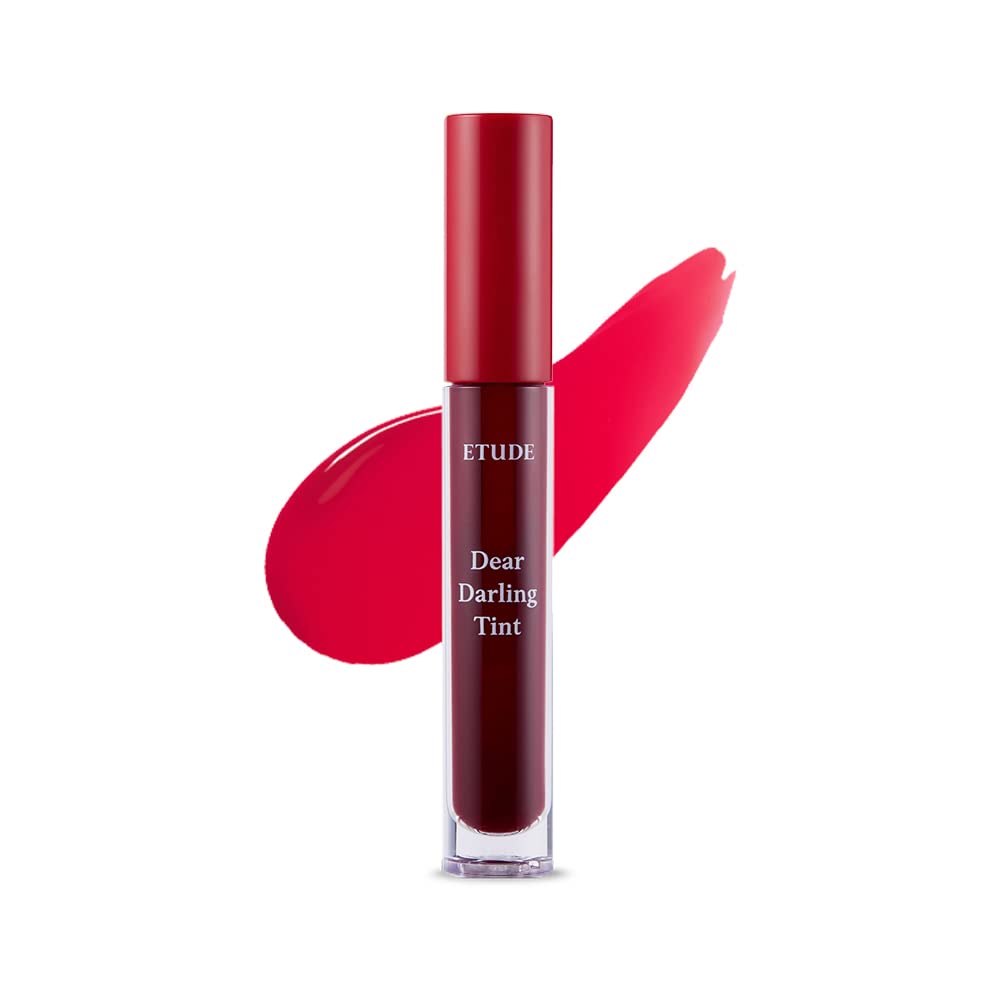 ETUDE Dear Darling Water Gel Tint (#PK002 Plum Red)(21AD) | Long-lasting Effect up with Fruity, Juicy, Moist, and Vivid coloring