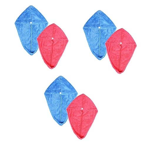 Ipetboom 6 Peças Turbante Seco Para Cabelo Turbante Para Secar Cabelo Toalhas Para Morrer Super Boné
