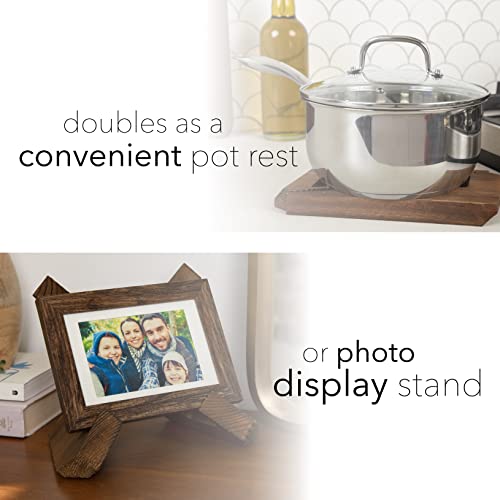Willow & Croft 005 Recipe Holder. Cookbook Stand. Rustic Farmhouse Plate Display Stand thumb #4