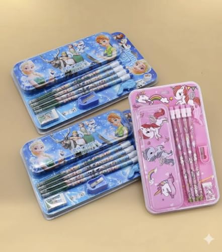 Image of Pack of 6 Stationery sets for birthday return gifts for boys and girls. Best Return gifts for kids party in bulk (Design 4)
