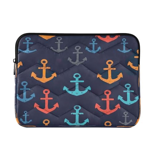 Funda para portátil 13-14 pulgadas impermeable con diseño anclas