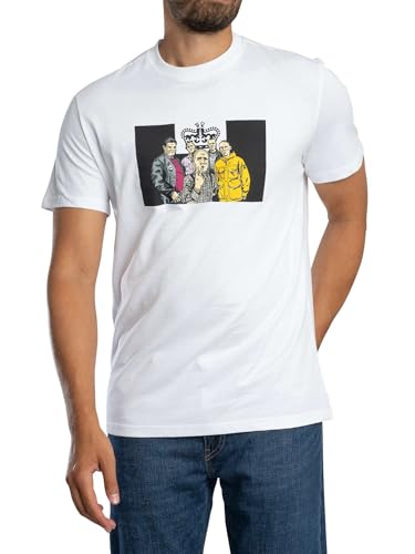 Weekend Offender Men's T.I.E Graphic T-Shirt, White, XL