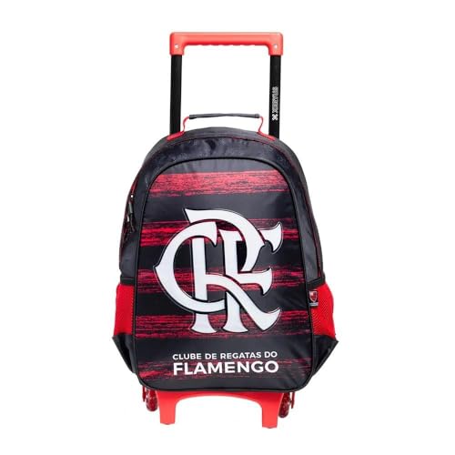 Mochila de Rodinhas com Alças Escolar 16 Flamengo R