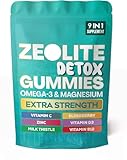 9-in-1-Zeolith-Detox-Gummis | Natürliche Mehrfachmineralien, unterstützen die sanfte Entgiftung, verbessern den Stoffwechsel und die Immunfunktion, vegetarisch, gentechnikfrei;