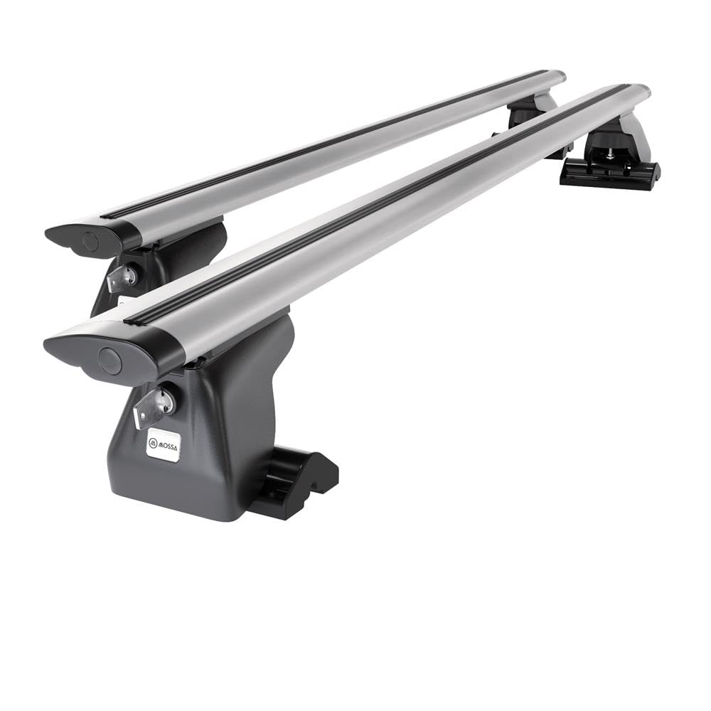 Mossa Portaequipajes de Techo adecuadas para Peugeot Expert III Furgoneta (2016- ) - baca para Coche - Barras para Techo de Coche - Aluminio Plata - Puntos de Montaje 2