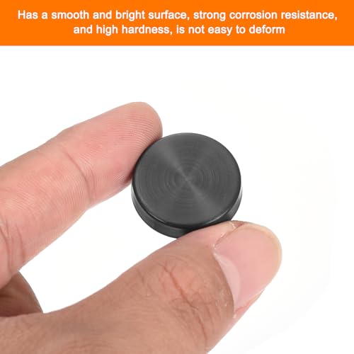 Cache-vis miroir acier inoxydable 304 noir capuchon décoratif 22mm - 4