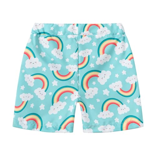 Toddler Girls Boys Baggy Swimwear Unisex Relaxed Printed Elastic Waist Swim Trunks Breathable Vacation Casual Pants
