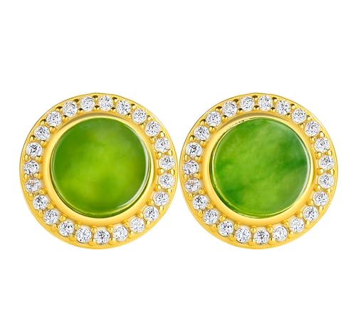 Boucles d'oreilles en jadeite naturelle de categorie A, bijoux fait main