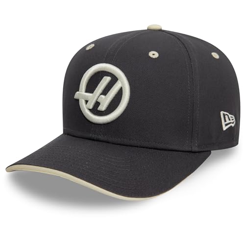 Casquette Haas F1 New Era protégez-vous du soleil avec ce modèle gris foncé ajustable taille unique
