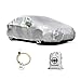 Tecoom Light Shell Waterproof UV-Proof Windproof Design Car Cover with Zipper Storage and Lock for All Weather Indoor Outdoor Fit 160-172 Inches Hatchback