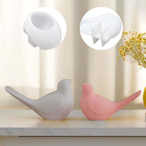 2 Stück Silikonformen GießFormen Vogel, Ostern Silikonform Vogel, GießForm Vogel Zum GießEn, Silikonformen Vogel GießFormen Für Gips und Epoxidharz