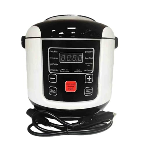 LNJZMDSS Mini Rice Cooker 2L Small Travel Rice Cooker, 24V Truck Self-Driving Tour, 12V Car Rice Cooker, Suitable for 2-4 People Mini Travel Rice Cooker,24V