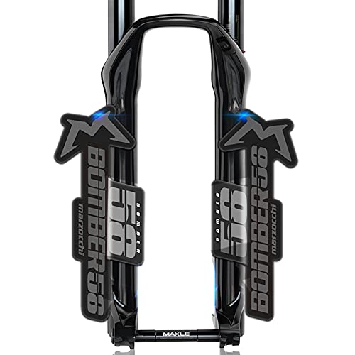 BINGYUAN Fahrradgabel-Aufkleber B.O.m.b.e.r 58 Vordere Gabel-Aufkleber Fahrrad Mountainbike dekorative Aufkleber (Color : Dark Gray)