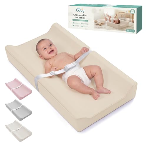 Kopi Baby Changing Pad – The Original, Waterproof Easy-to-Clean Vegan Leather Portable Diaper Changing Pad, Newborn Baby Essential Must-Have - Light Peach by Kopi Baby - Used condition - US$36.63