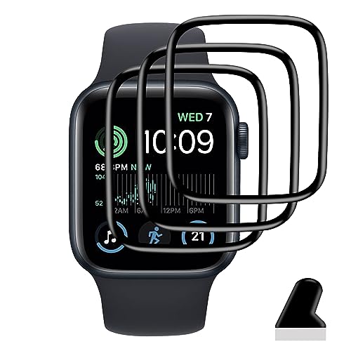 【3枚セット】 対応 Apple Watch series SE / 6 / 5 / 4 / 3 40mm フィルム 3枚 PET複合材 炭素繊維 高透過率 用 アップルウォッチ series SE / 6 / 5 / 4 / 3 40mm 保護フィルム