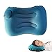 Oreiller Voyage Gonflable, Oreiller Gonflable Ultra Léger, Oreiller Gonflable Portable, Oreiller de Voyage Gonflable Bleu, Convient pour Le Camping en Plein Air, Les Voyages de Vacances, Le Bureau