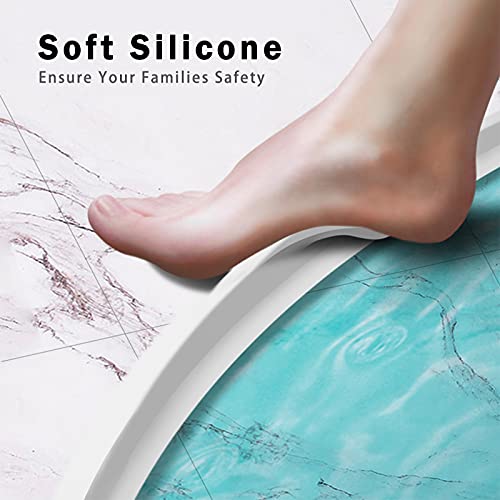 image for cuysfead 39 Inch Collapsible Shower Water Dam Barrier Silicone Shower 