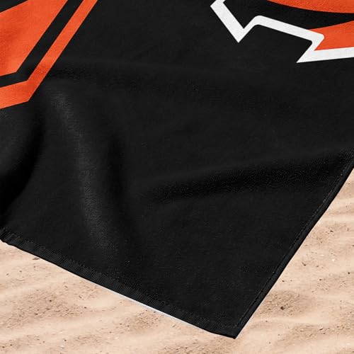 Image of Northwest NFL Cincinnati Bengals Microfiber Beach Towel, 30 x 60 Inches - Quick Dry, Sand Resistant, Lightweight, Highly Absorbent, Incisor Design