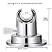 JiePai Vacuum Suction Cup Shower Head Holder Adhesive,Suction Handheld Shower Head Holder Bracket,Removable Wall Mount Holder with Adhesive Stick Disc for Bathroom,Chrome(Holder-Chrome)