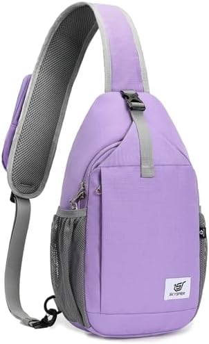 SKYSPER Schultertasche Brusttasche Crossbody Sling Bag Anti-Diebstahl Umhängetasche für Herren & Damen