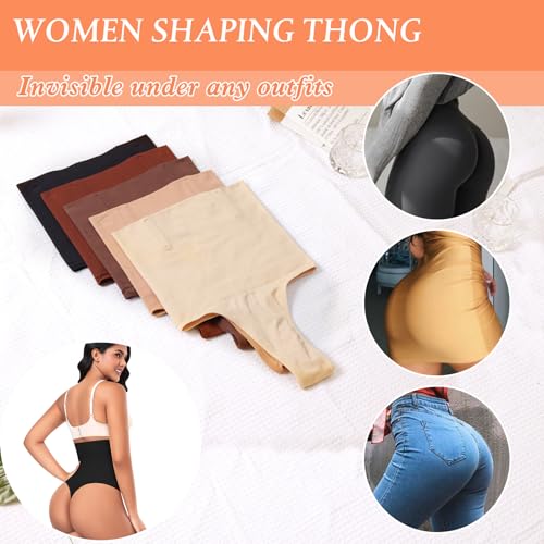 Image of Womens Thong Shapewear Mid to High Waisted Shaper Thong WN0017