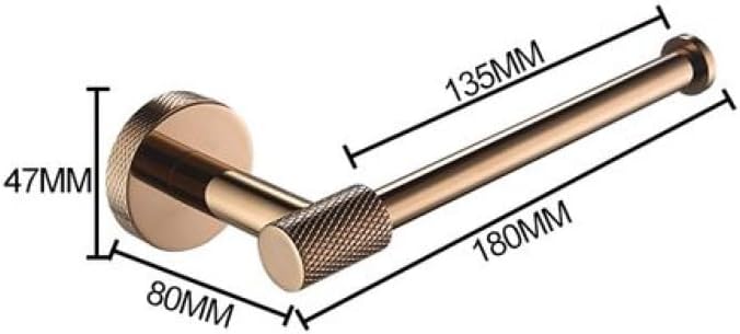 Towel Rails, Rose Wall Mount Shelf Toilet Bath Hardware Paper Towel Bar Rack Rail Rod Robe Hook Hanger Bathroom Accessories Set/4 Pieces Set a/a